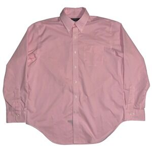 Lauren Ralph Lauren Pink Dress Shirt Men's Size 16.5 34/35 Classic Fit Non Iron
